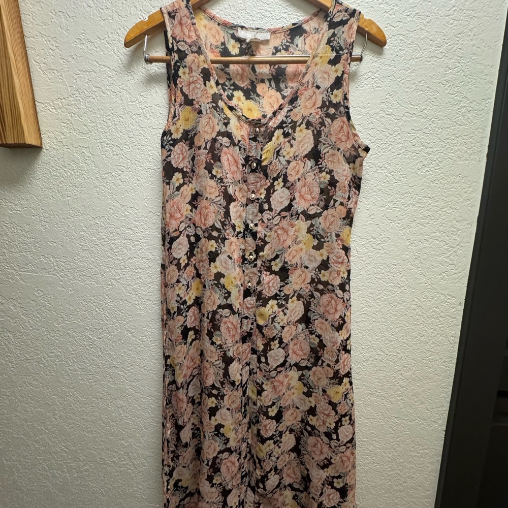 Sheer Floral Dress
